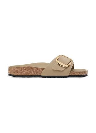 Urbanshop com ua кожаные шлепанцы birkenstock madrid big buckle цвет бежевый 1030467 размеры запиту