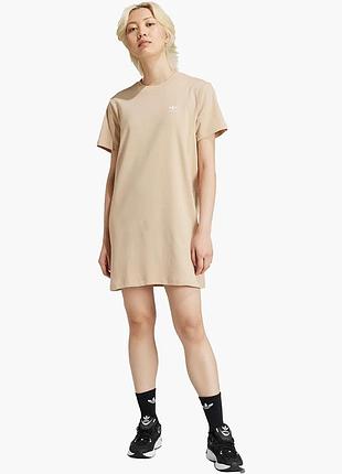 Urbanshop com ua плаття жіноче adidas adicolor trefoil dress beige iy2206 розміри запитуйте