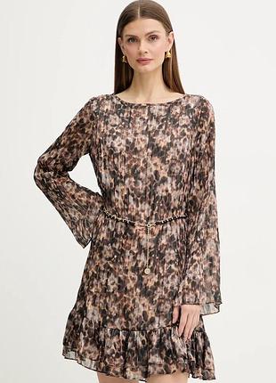 Urbanshop com ua сукня guess ilenia колір коричневий mini розкльошена w6rk37 wj712 розміри запитуйте