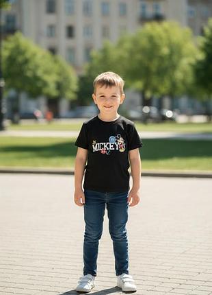 Футболка с микки маусом для мальчика 110-116