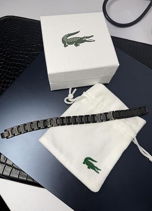 Браслет lacoste чорний
