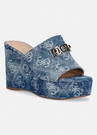 Urbanshop com ua guess шлепанцы на танкетке женские evenza2 темно-синие fljev2 den04 размеры запитуйте