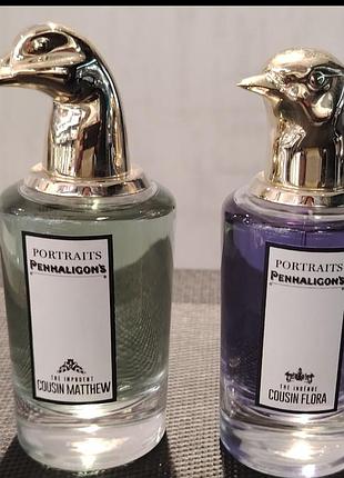 Тестери парфумована вода penhaligons portraits the ingenue cousin flora i the impudent cousin matthew 75мл