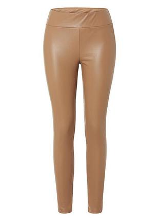 Легинсы с искусственной кожы для женщины esmara lycra® 450812 42(m) бежевый