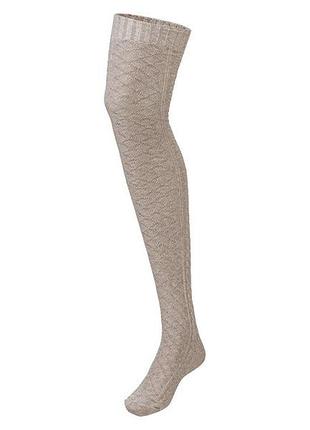 Гольфы трикотаж вязаные с узором для женщины esmara lycra® 421625 35-38 бежевый