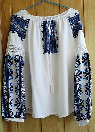 Вышиванка цветочная