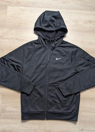 Nike therma-fit худі чорна s/m dq4830-010 флісова підкладка