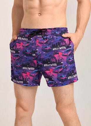 Шорти для плавання pobedov pool day hollywood фіолетовий 3xl