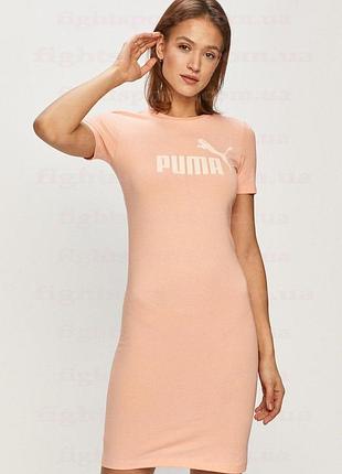 Женское летнее спортивное платье puma (пума) персик индонезия m