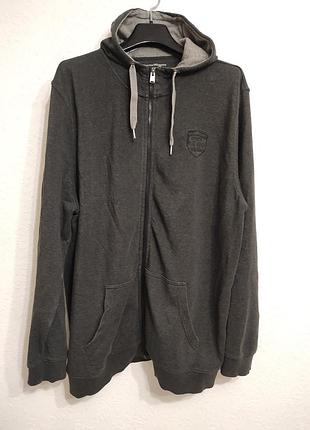Спортивная большая кофта зп-худи 4xl charles vögele plus size (big &amp; tall) 64-66