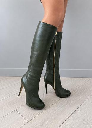 Чоботи шкіряні casadei