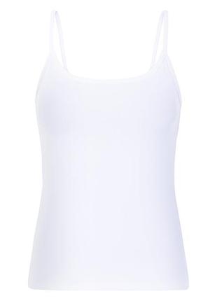 Майка с узкими бретелями для женщины esmara lycra® 493217 l белый