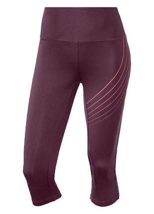 Спортивні легінси капрі-бриджі для жінки crivit lycra® 407224 xs фіолетовий