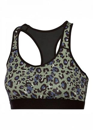 Спортивный топ борцовка для женщины crivit lycra® 381206 s хаки