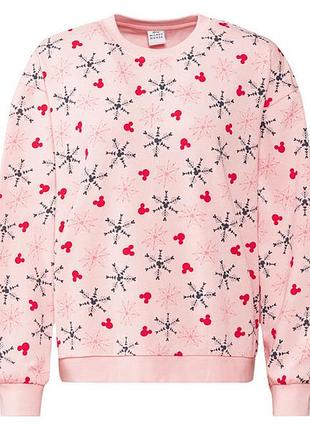 Свитшот с начесом для женщины disney minnie mouse 392933 m розовый