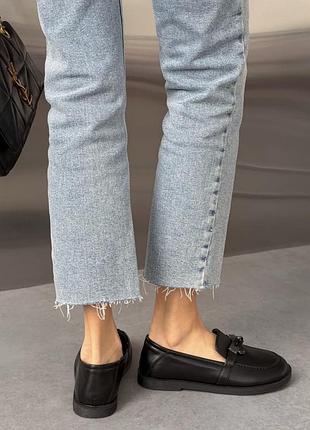 Лоферы с ремешком bashili женские черный 36 (23,5 cм) (h65130 black)
