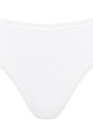 Трусики-хіпстери високі з мереживом для жінки sloggi lycra® 10214698 38(s) білий