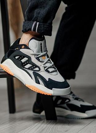 Кросівки adidas streetball 2 no brand чоловічі сіро-чорний 41 (26,5 см) (g5453 l-grey-black)