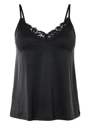 Топ с кружевом для женщины esmara lycra® 464190 s черный