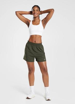 Шорты gymshark b5a2f-eb1m*40 женск. зеленый s (194 753)