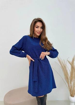 Платье ao522 синие oversize xl-3xl