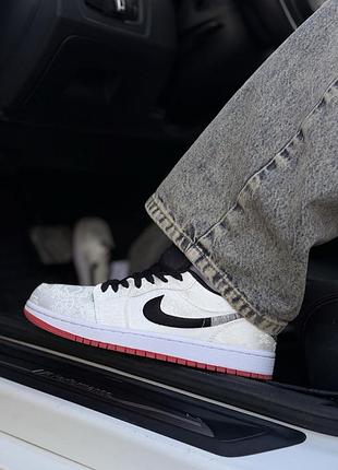 Кеды nike air jordan 1 low fearless no brand мужские белый 45 (28,5 см) (a566 white)