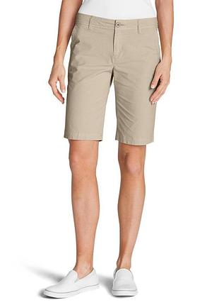 Шорты eddie bauer adventurer stretch ripstop bermuda shorts - slightly curvy 8us