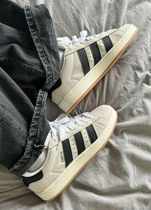 Кросівки adidas campus no brand унісекс сіро-бежевий 36 (23,5 см) (b243 grey-beige)