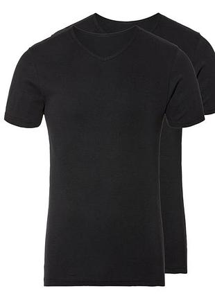 Футболка натільна бавовняна набір 2 шт. для чоловіка livergy by esmara men 457268 xl чорний