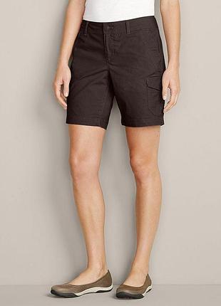 Шорты eddie bauer adventurer stretch ripstop bermuda shorts - slightly curvy 8us
