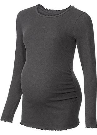 Футболка-лонгслив для беременных для женщины esmara lycra® 426918 m графитовый