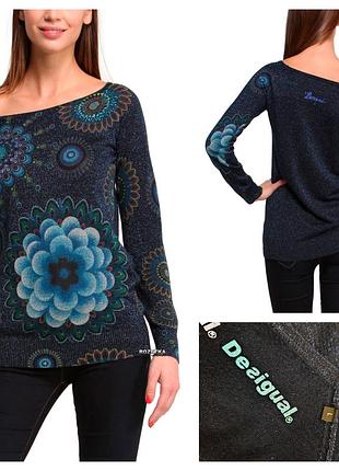 Кофта desigual 47j2135 5001 l синя
