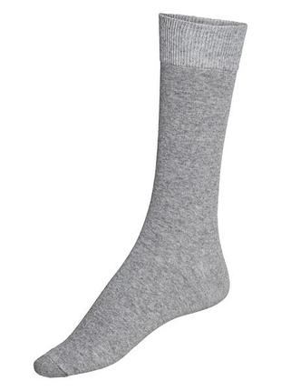 Шкарпетки трикотаж з широкою резинкою для чоловіка livergy lycra® 100378857 39-42 сірий