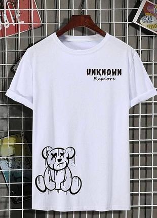 Футболка унісекс - оверсайз, колір білий, розмір s-xxl