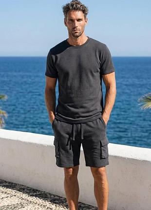 Мужские шорты трикотажные черные livergy m, xl l