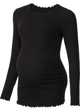 Футболка-лонгслив для беременных для женщины esmara lycra® 426918 s черный