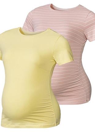 Футболка для вагітних набір 2 шт. для жінки esmara lycra® 407768/н l різнобарвний