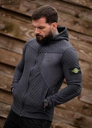 Флисовая кофта stone grey пп8056 2