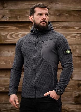 Флисовая кофта stone grey пп8056 3