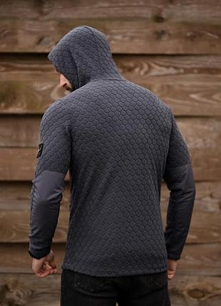 Флисовая кофта stone grey пп8056 7