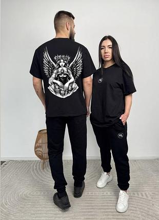 Футболка я рядом..., унисекс, цвет черный, размеры s-xxl