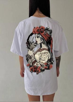 Футболка маковия, унисекс, цвет белый, размеры s-xxl