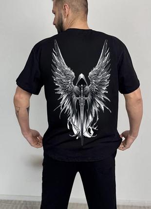 Футболка оруженосец, унисекс, цвет черный, размеры s-xxl