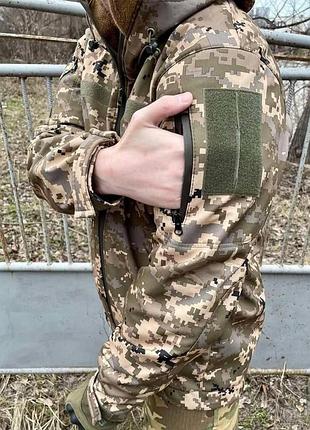 Тактична куртка softshell (софт шел) демісезон піксель 52