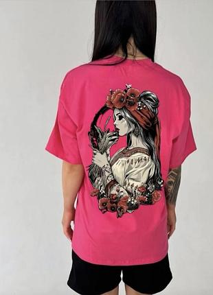 Футболка маковия, унисекс, цвет розовый, размеры s-xxl