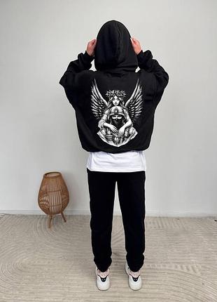 Худи без флиса я рядом..., унисекс, цвет черный, размеры s-xxl