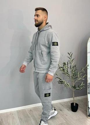 Спортивний костюм зима сірий