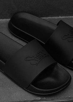 Летние шлепки для парней staff staff all black logo