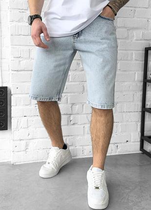 Джинсовые светло-синие шорты staff baggy c2 light blue