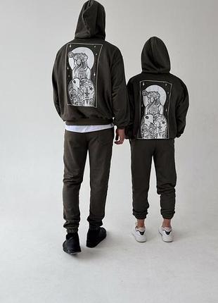 Зіп-худі мілітарі без флісу, унісекс, колір хакі, розміри s-xxl